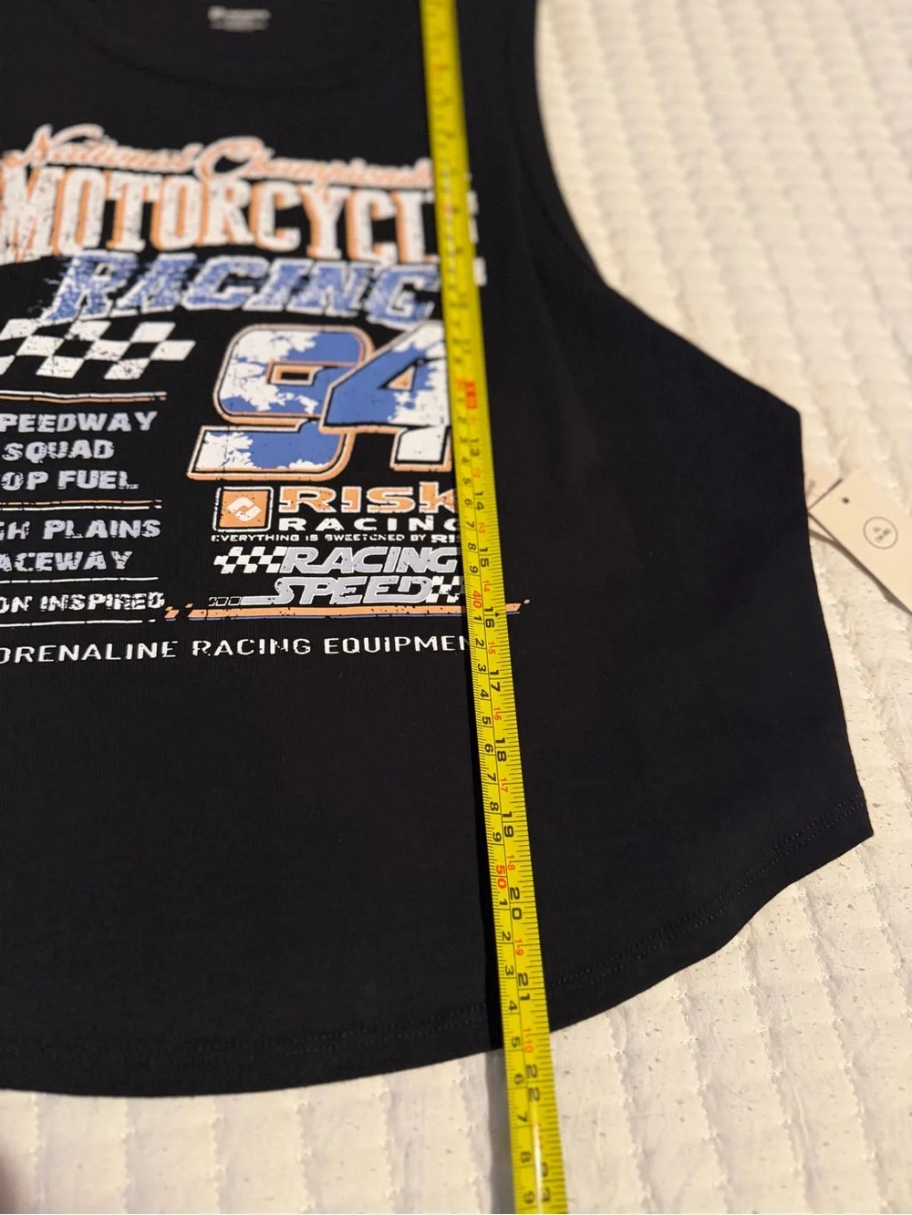 NWT No Boundaries Motorcycle Racing Graphic Tank Top - XL - Picture 3 of 5